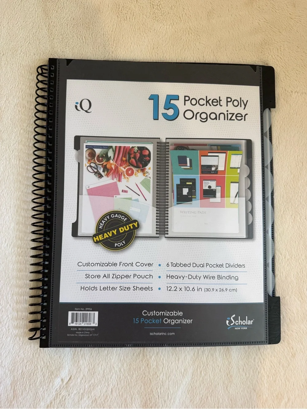 15 Pocket Poly Organizer